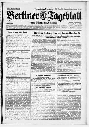 Berliner Tageblatt und Handels-Zeitung vom 12.01.1936
