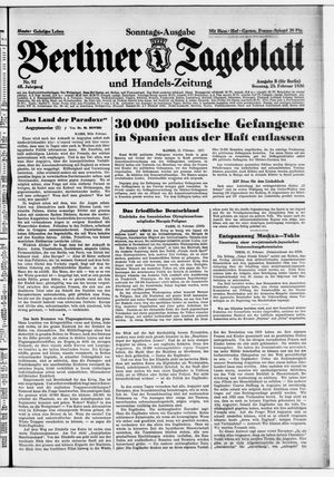 Berliner Tageblatt und Handels-Zeitung vom 23.02.1936