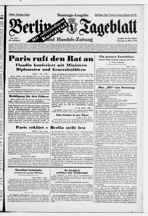 Berliner Tageblatt und Handels-Zeitung vom 08.03.1936