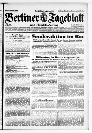Berliner Tageblatt und Handels-Zeitung vom 22.03.1936