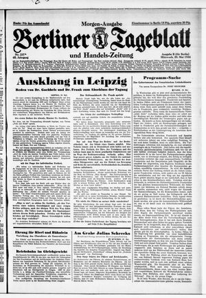 Berliner Tageblatt und Handels-Zeitung vom 20.05.1936