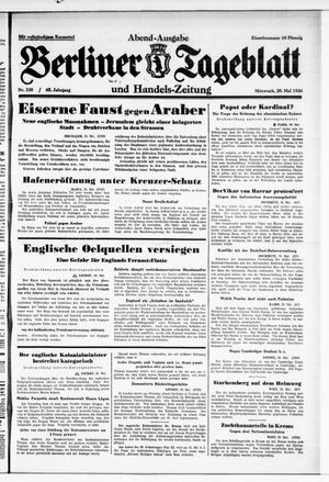Berliner Tageblatt und Handels-Zeitung vom 20.05.1936