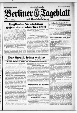 Berliner Tageblatt und Handels-Zeitung vom 04.06.1936