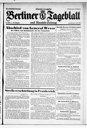 Berliner Tageblatt und Handels-Zeitung vom 06.06.1936