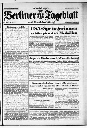 Berliner Tageblatt und Handels-Zeitung vom 12.08.1936