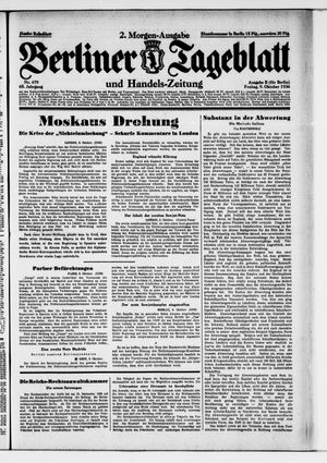 Berliner Tageblatt und Handels-Zeitung vom 09.10.1936
