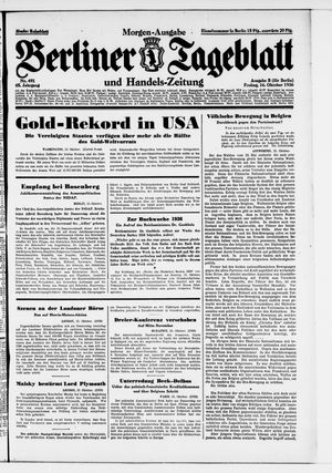 Berliner Tageblatt und Handels-Zeitung vom 16.10.1936