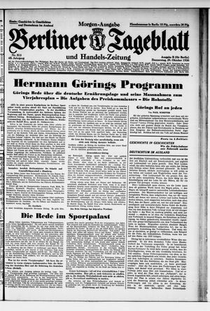 Berliner Tageblatt und Handels-Zeitung vom 29.10.1936