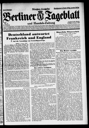 Berliner Tageblatt und Handels-Zeitung vom 08.01.1937