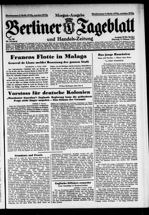 Berliner Tageblatt und Handels-Zeitung vom 09.02.1937