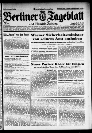 Berliner Tageblatt und Handels-Zeitung vom 21.03.1937