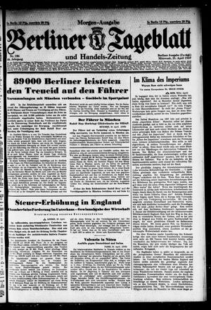 Berliner Tageblatt und Handels-Zeitung on Apr 21, 1937