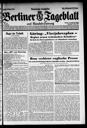 Berliner Tageblatt und Handels-Zeitung vom 09.05.1937