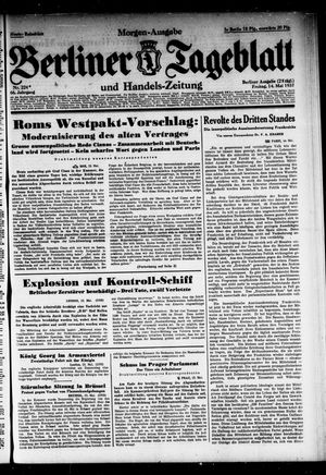 Berliner Tageblatt und Handels-Zeitung on May 14, 1937