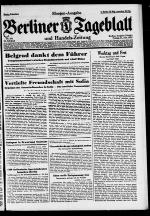 Berliner Tageblatt und Handels-Zeitung on Jun 11, 1937