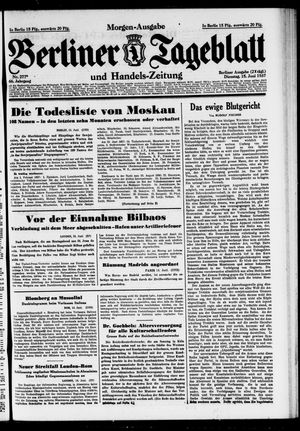 Berliner Tageblatt und Handels-Zeitung on Jun 15, 1937