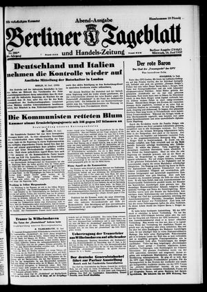 Berliner Tageblatt und Handels-Zeitung on Jun 16, 1937