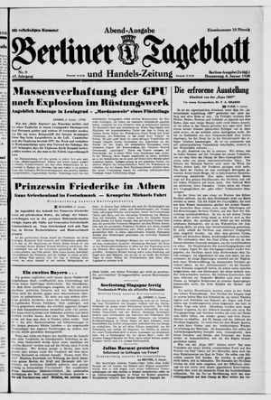 Berliner Tageblatt und Handels-Zeitung on Jan 6, 1938