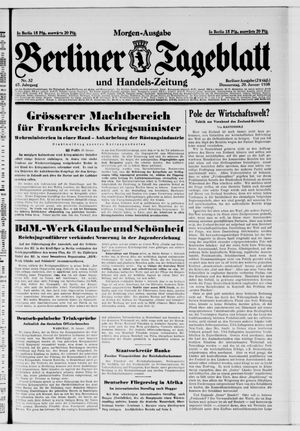 Berliner Tageblatt und Handels-Zeitung vom 20.01.1938