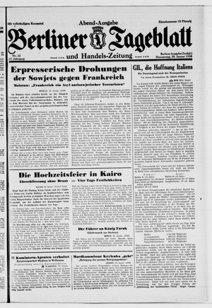 Berliner Tageblatt und Handels-Zeitung vom 20.01.1938