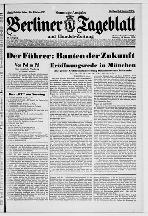 Berliner Tageblatt und Handels-Zeitung vom 23.01.1938
