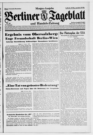 Berliner Tageblatt und Handels-Zeitung on Feb 16, 1938