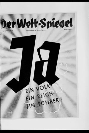 Berliner Tageblatt und Handels-Zeitung on Apr 10, 1938