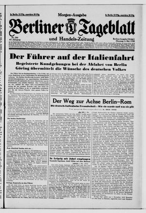 Berliner Tageblatt und Handels-Zeitung vom 03.05.1938
