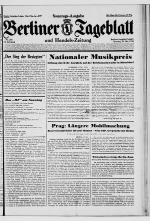 Berliner Tageblatt und Handels-Zeitung vom 29.05.1938