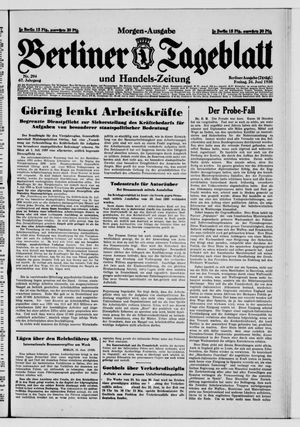 Berliner Tageblatt und Handels-Zeitung vom 24.06.1938