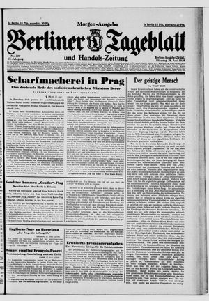 Berliner Tageblatt und Handels-Zeitung vom 28.06.1938