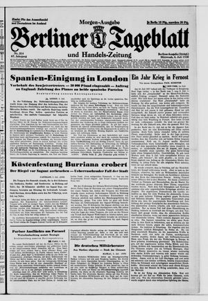 Berliner Tageblatt und Handels-Zeitung vom 06.07.1938