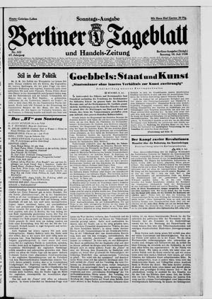 Berliner Tageblatt und Handels-Zeitung vom 10.07.1938