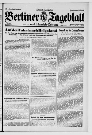 Berliner Tageblatt und Handels-Zeitung vom 23.08.1938