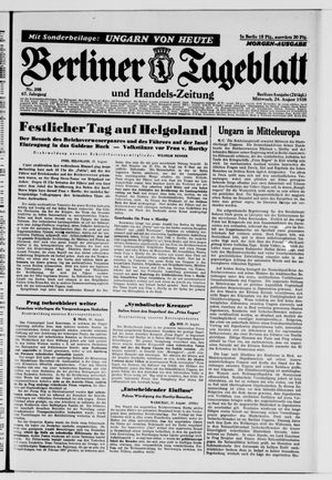 Berliner Tageblatt und Handels-Zeitung vom 24.08.1938