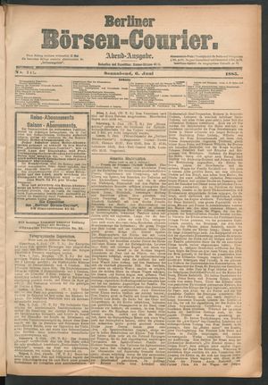 Berliner Börsen-Courier vom 06.06.1885