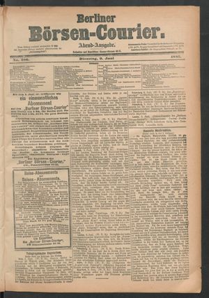 Berliner Börsen-Courier vom 09.06.1885