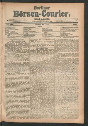 Berliner Börsen-Courier vom 12.06.1885
