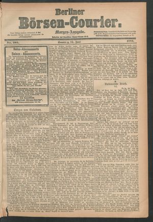 Berliner Börsen-Courier on Jun 14, 1885