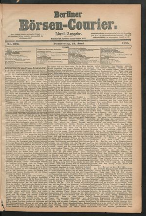 Berliner Börsen-Courier on Jun 18, 1885