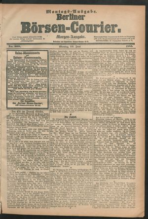 Berliner Börsen-Courier vom 22.06.1885