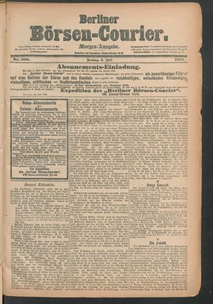 Berliner Börsen-Courier vom 03.07.1885