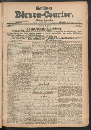 Berliner Börsen-Courier vom 05.07.1885
