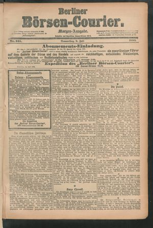 Berliner Börsen-Courier vom 09.07.1885