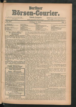 Berliner Börsen-Courier vom 17.07.1885