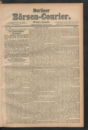 Berliner Börsen-Courier vom 25.07.1885