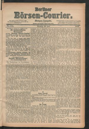 Berliner Börsen-Courier vom 28.07.1885