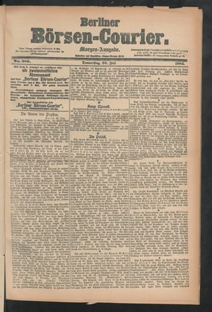 Berliner Börsen-Courier vom 30.07.1885