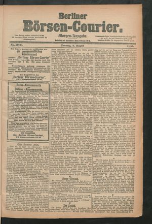 Berliner Börsen-Courier on Aug 2, 1885