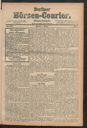 Berliner Börsen-Courier vom 07.08.1885